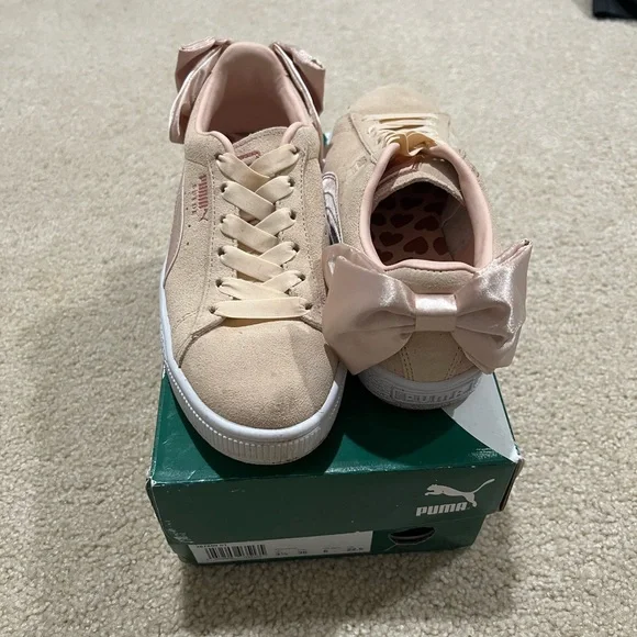 Puma Basket Bow Sneakers Puma Bow Rose PUMA Women's Suede Bow